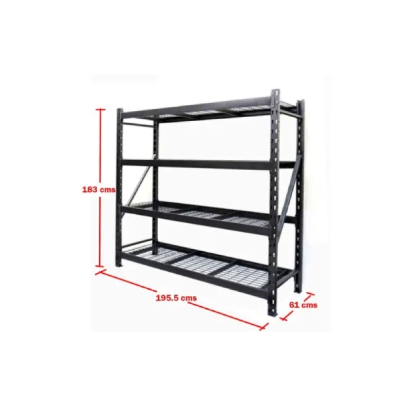 Rack Estante Industrial De 4 Niveles De Acero